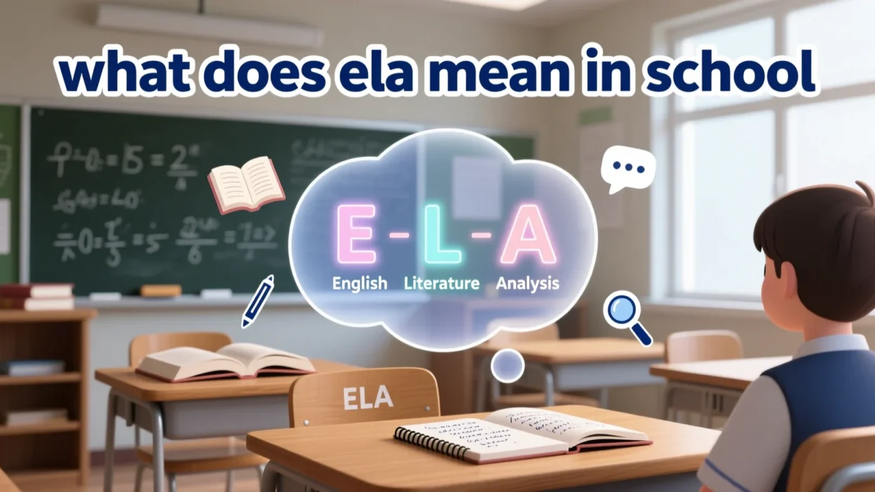what does ela mean in school