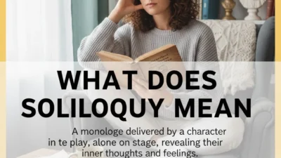 what does soliloquy mean
