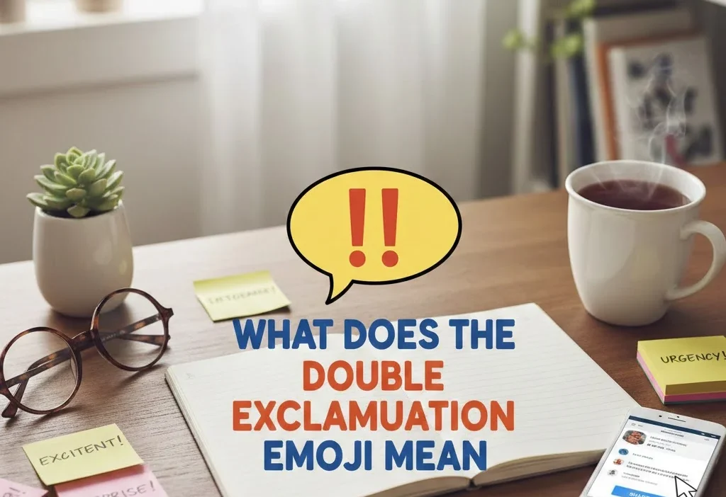 what does the double exclamation emoji mean