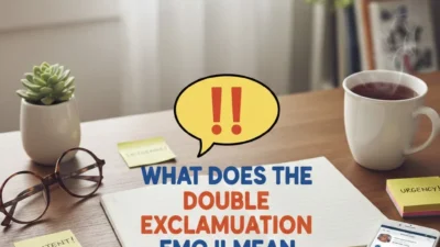 what does the double exclamation emoji mean