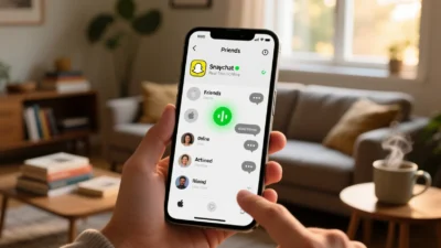 what does the green dot in snapchat mean