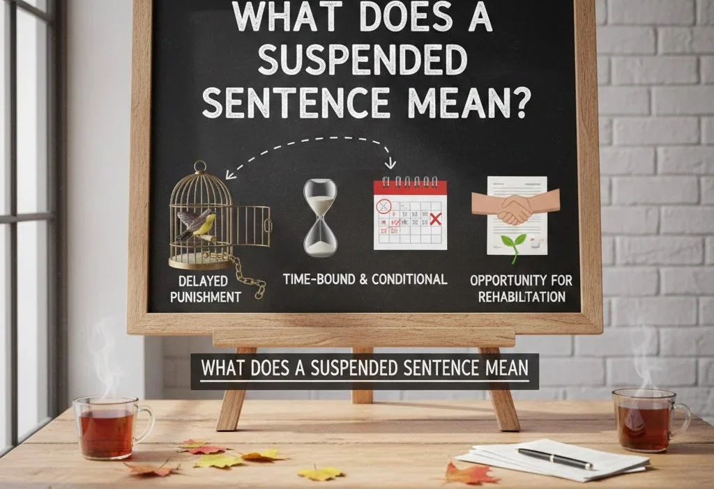 what does a suspended sentence mean