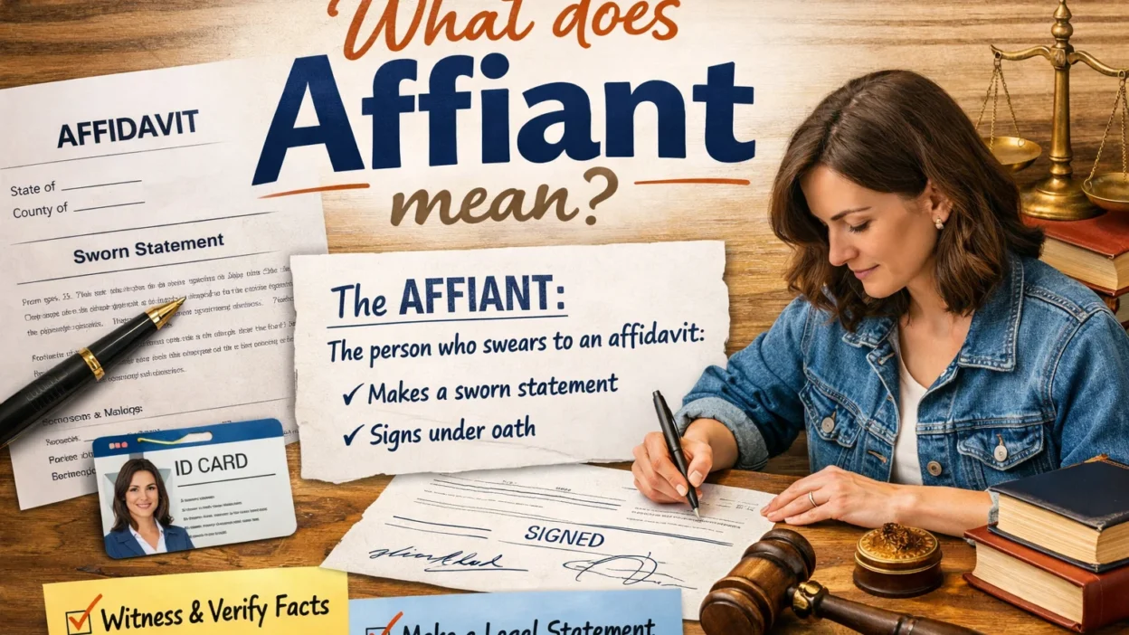 what does affiant mean