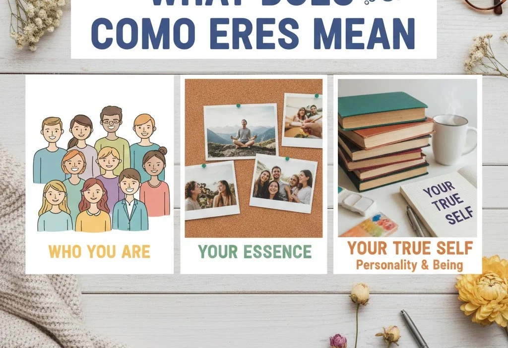 what does como eres mean