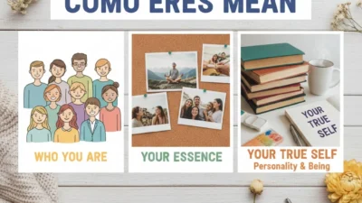 what does como eres mean