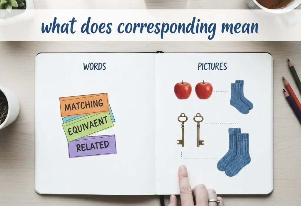 what does corresponding mean