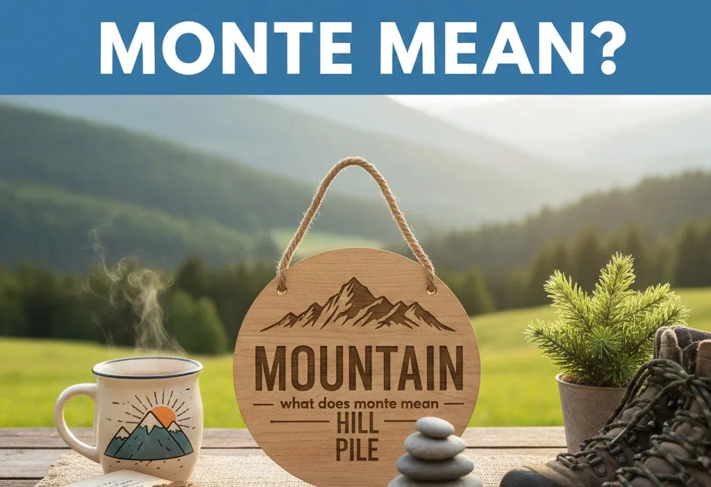 what does monte mean