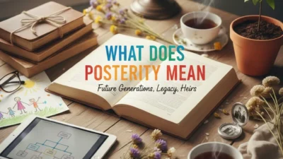 what does posterity mean