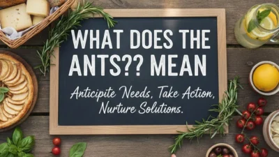 what does the ants?? mean